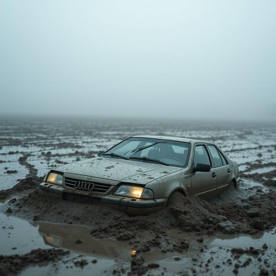 Dream Dictionary : Buried in the mud of the car in the dream
