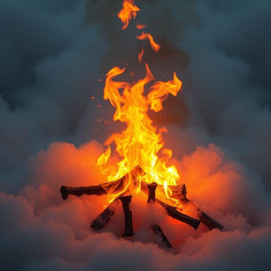 Dream : Burn and extinguish fire in the dream