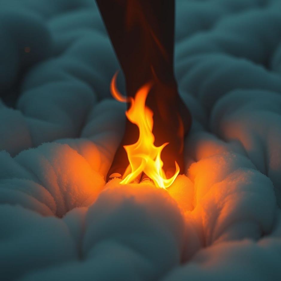 Dream : Burn the bottom of the foot in the dream
