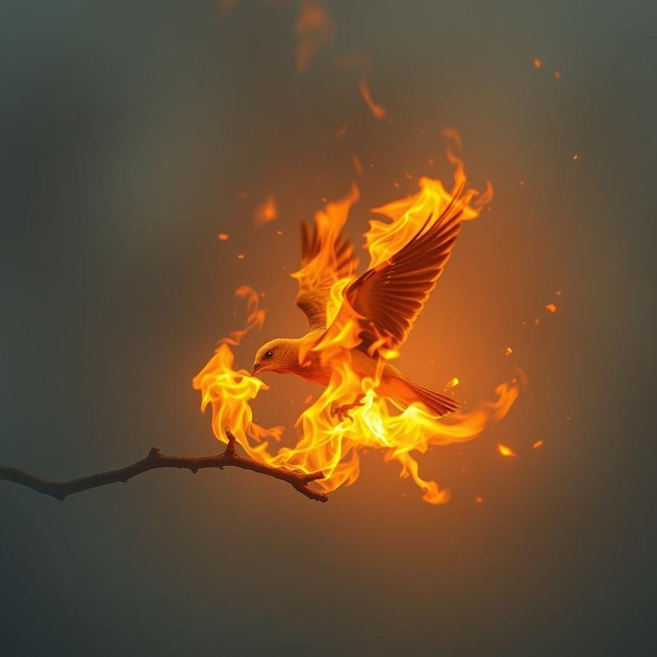 Dream : Burning a bird in a dream