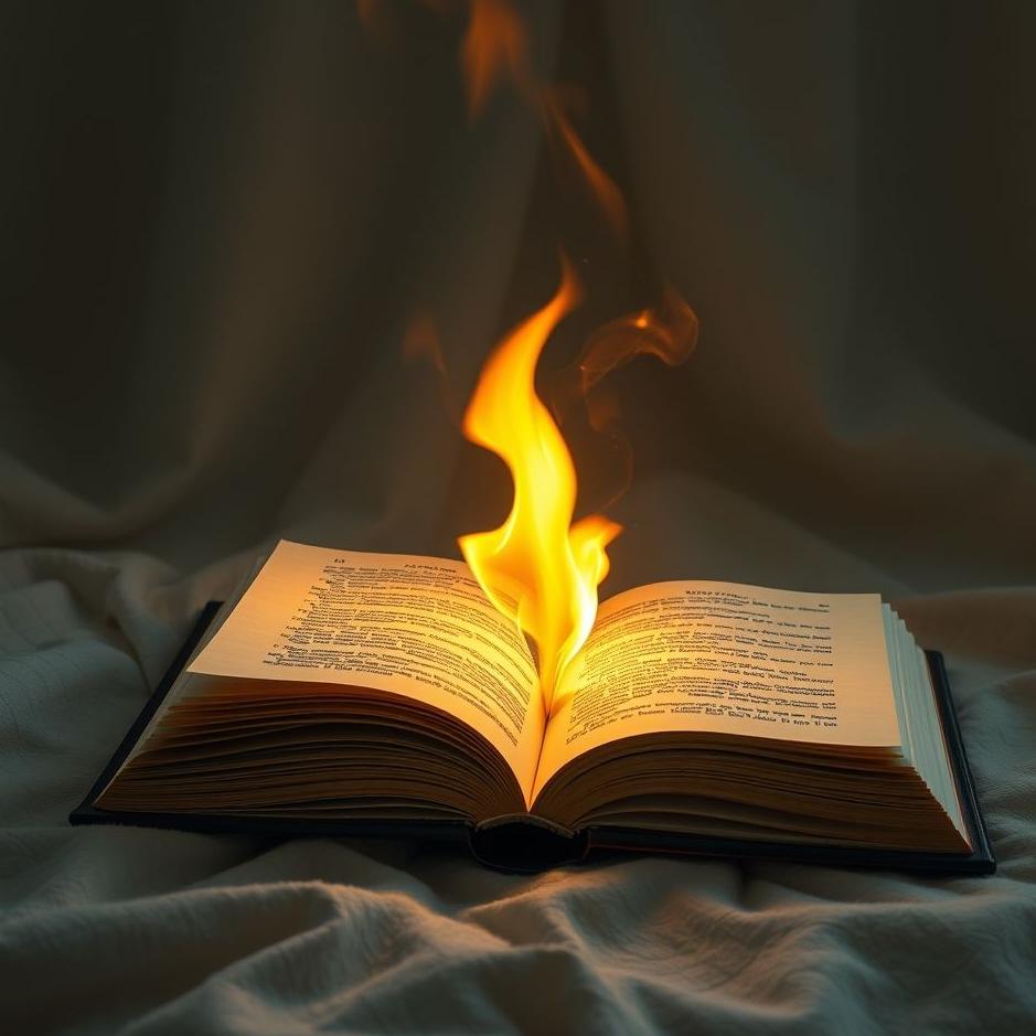 Dream : Burning a book in a dream