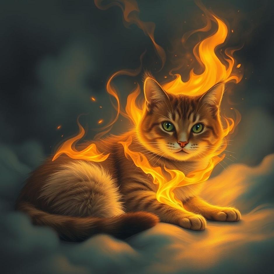 Dream : Burning a cat in a dream