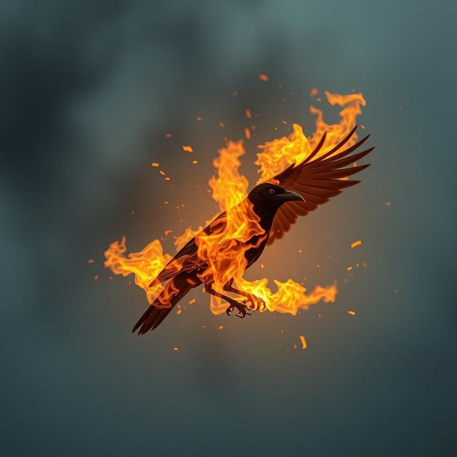 Dream : Burning a crow in a dream