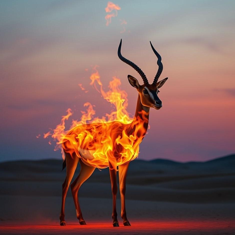 Dream : Burning a gazelle in a dream