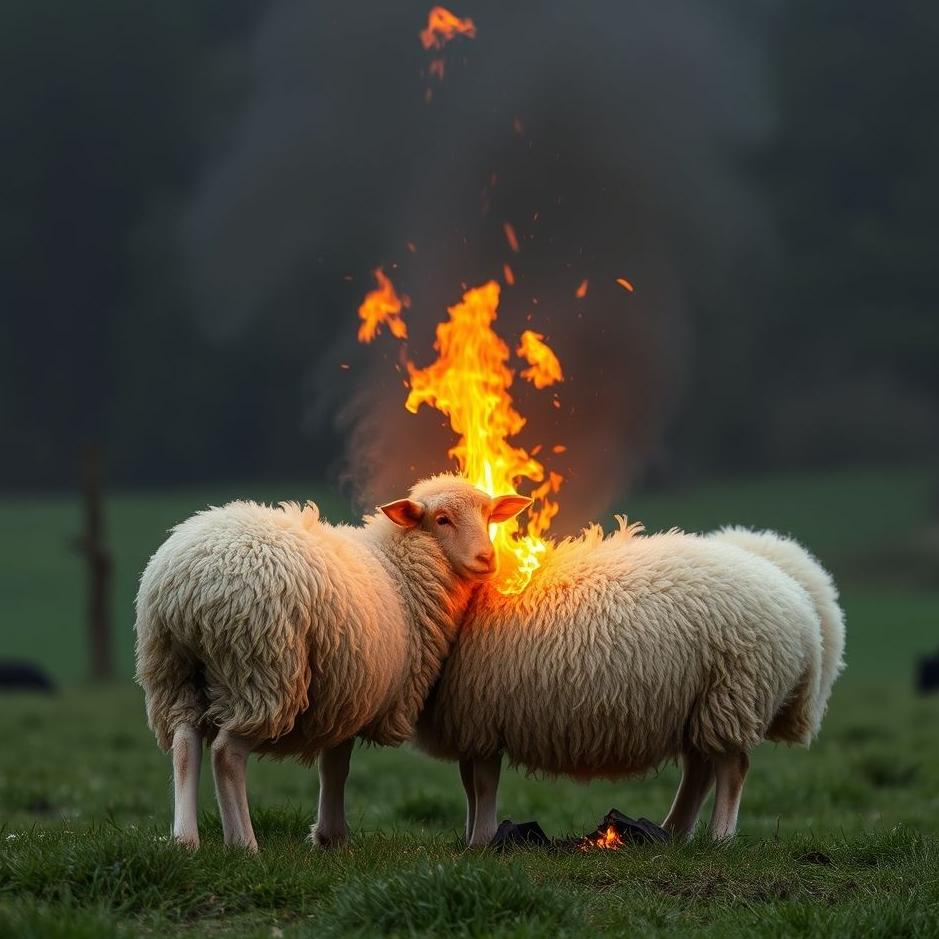 Dream : Burning a live sheep 