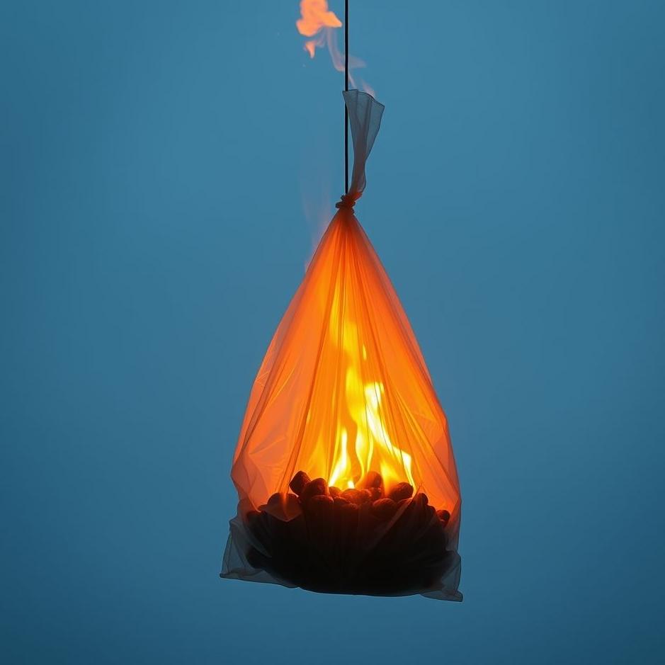 Dream : Burning a plastic bag in a dream
