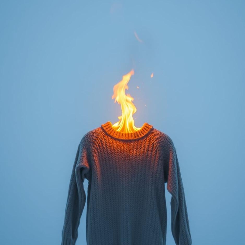 Dream : Burning a sweater in a dream