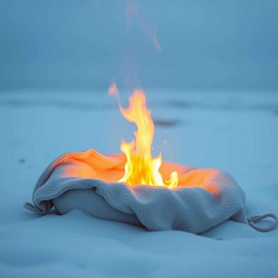 Dream : Burning a towel in a dream