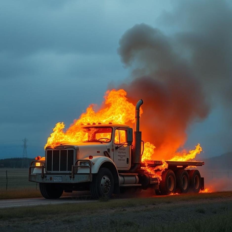 Dream : Burning a truck in a dream