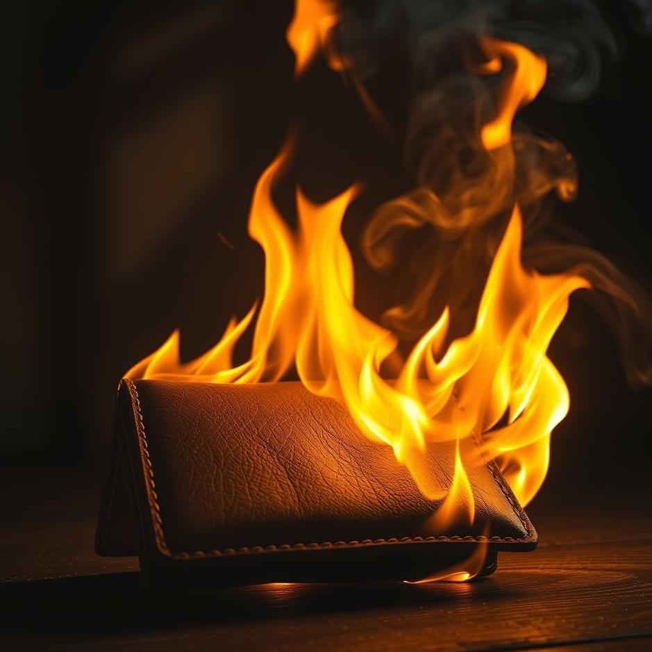 Dream : Burning a wallet 