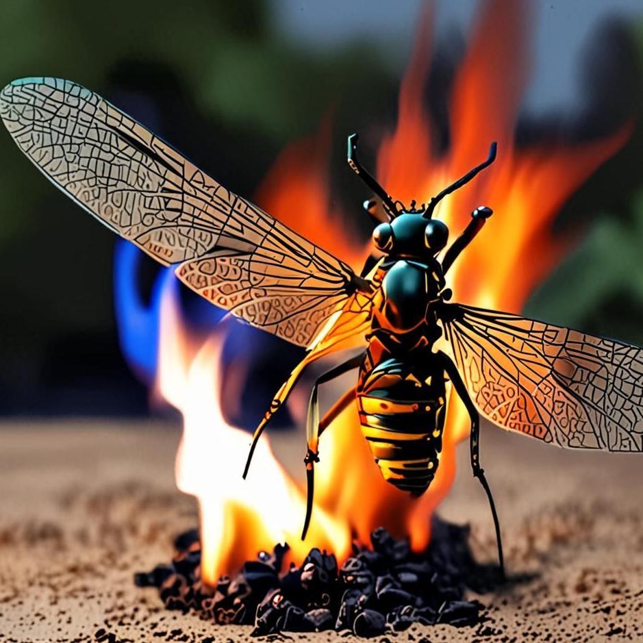 Dream : Burning an insect 