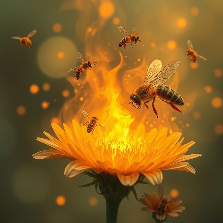 Dream : Burning bees in the dream