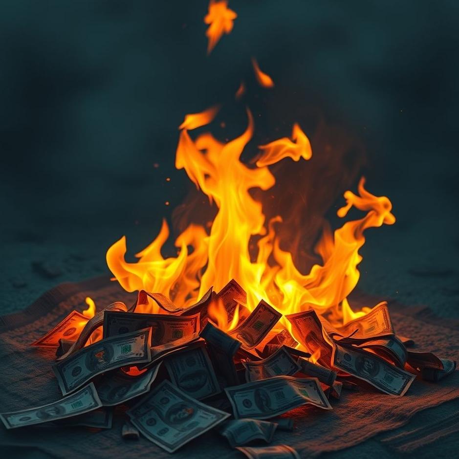 Dream Dictionary : Burning bills in a dream