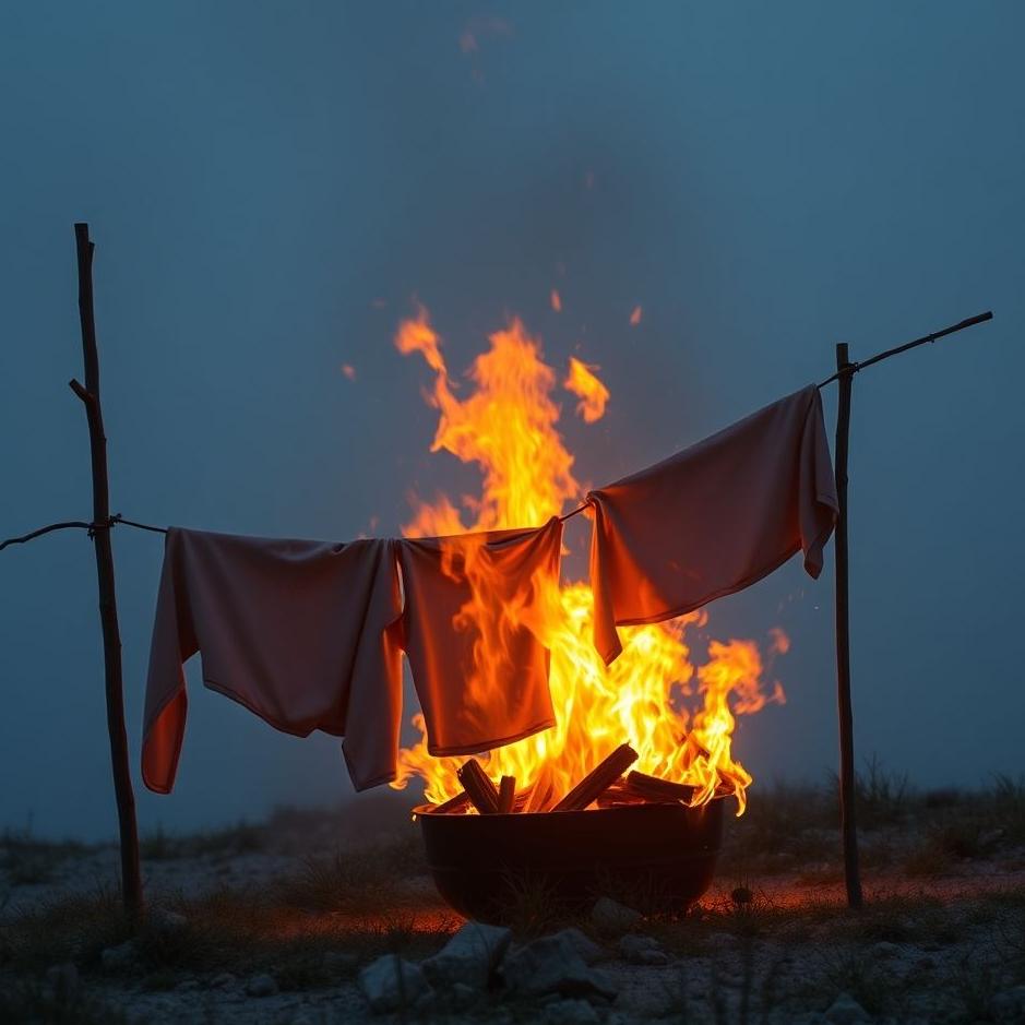 Dream : Burning clothes in a dream