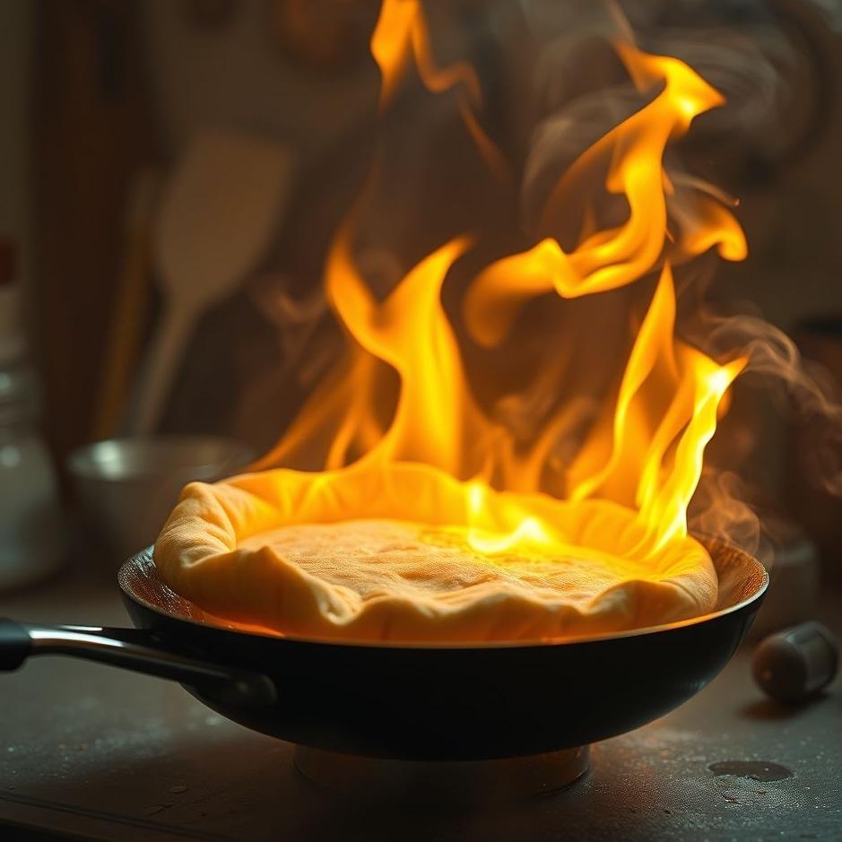 Dream : Burning dough while frying in a dream