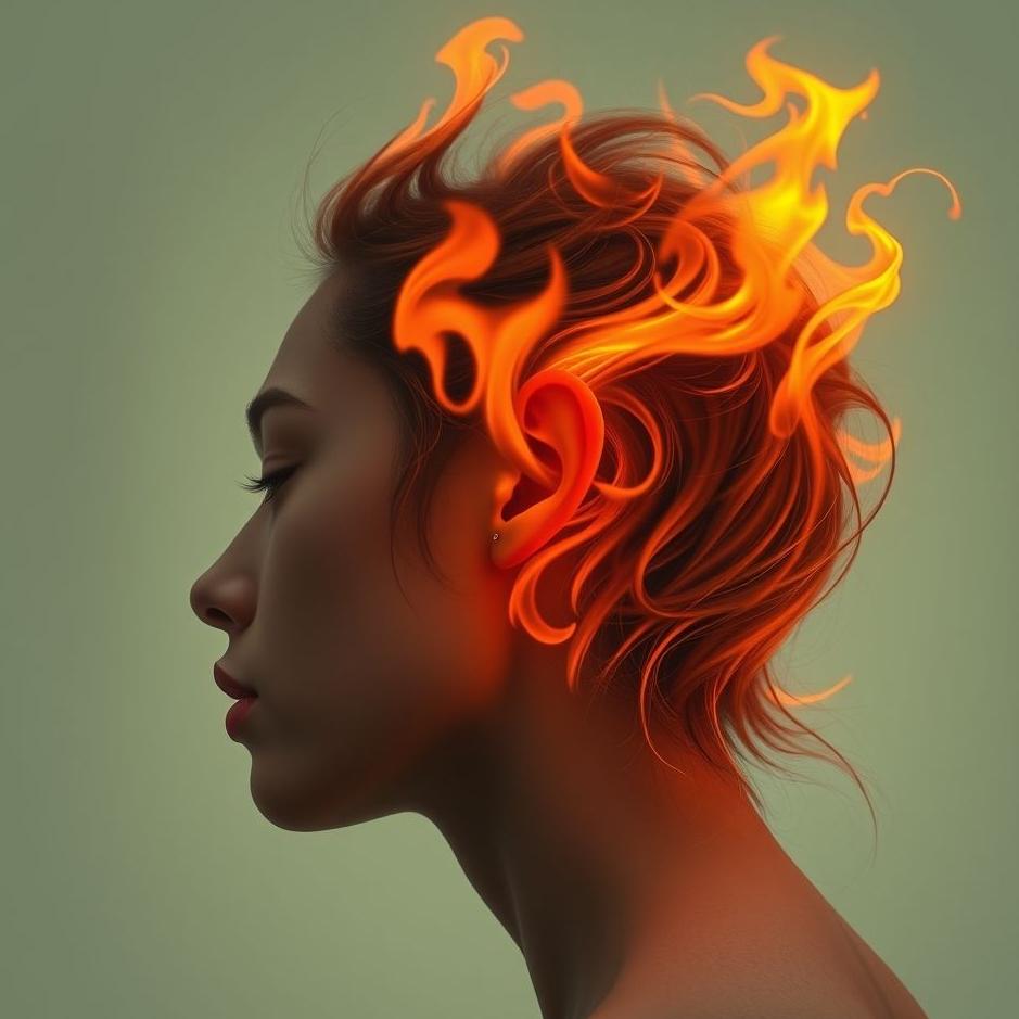 Dream : Burning ear hair in a dream