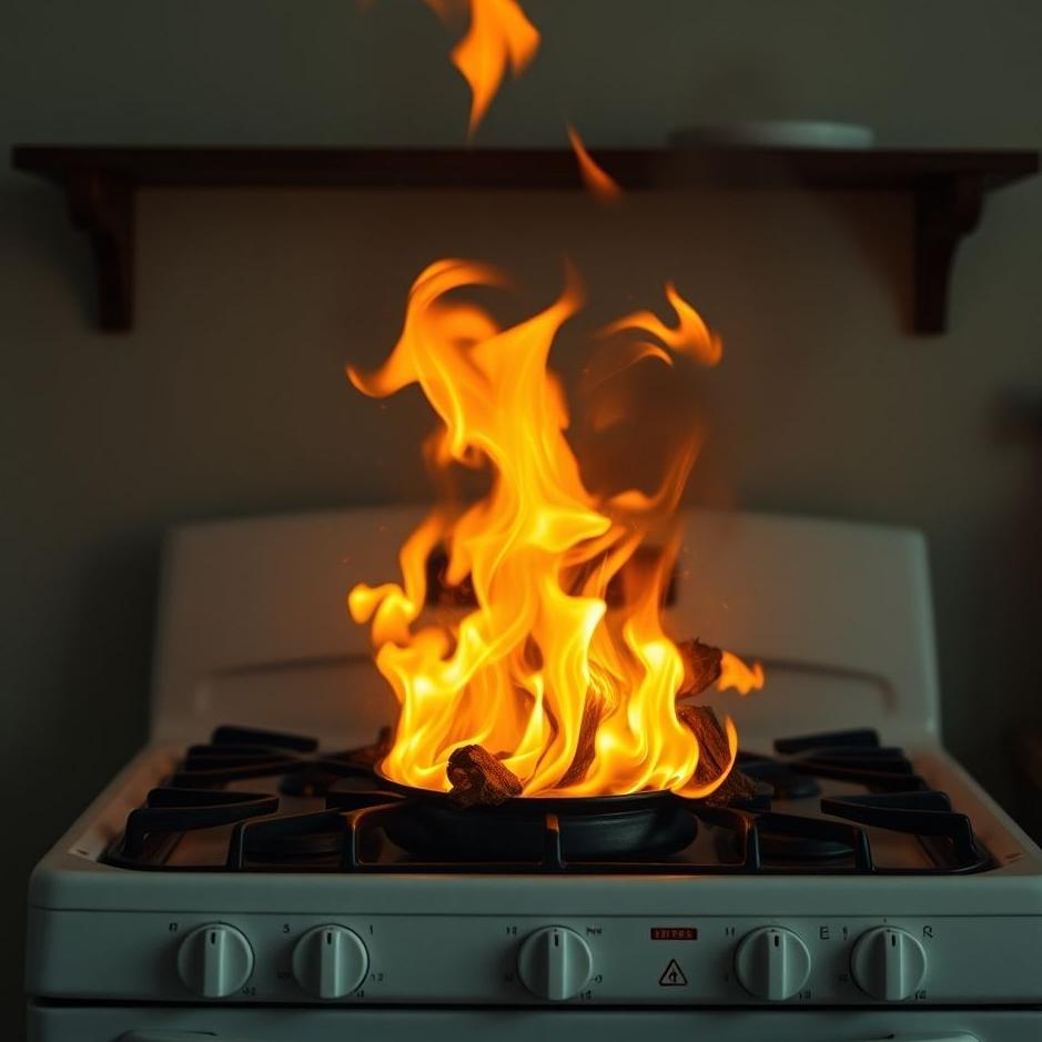 Dream : Burning hair in a stove in a dream