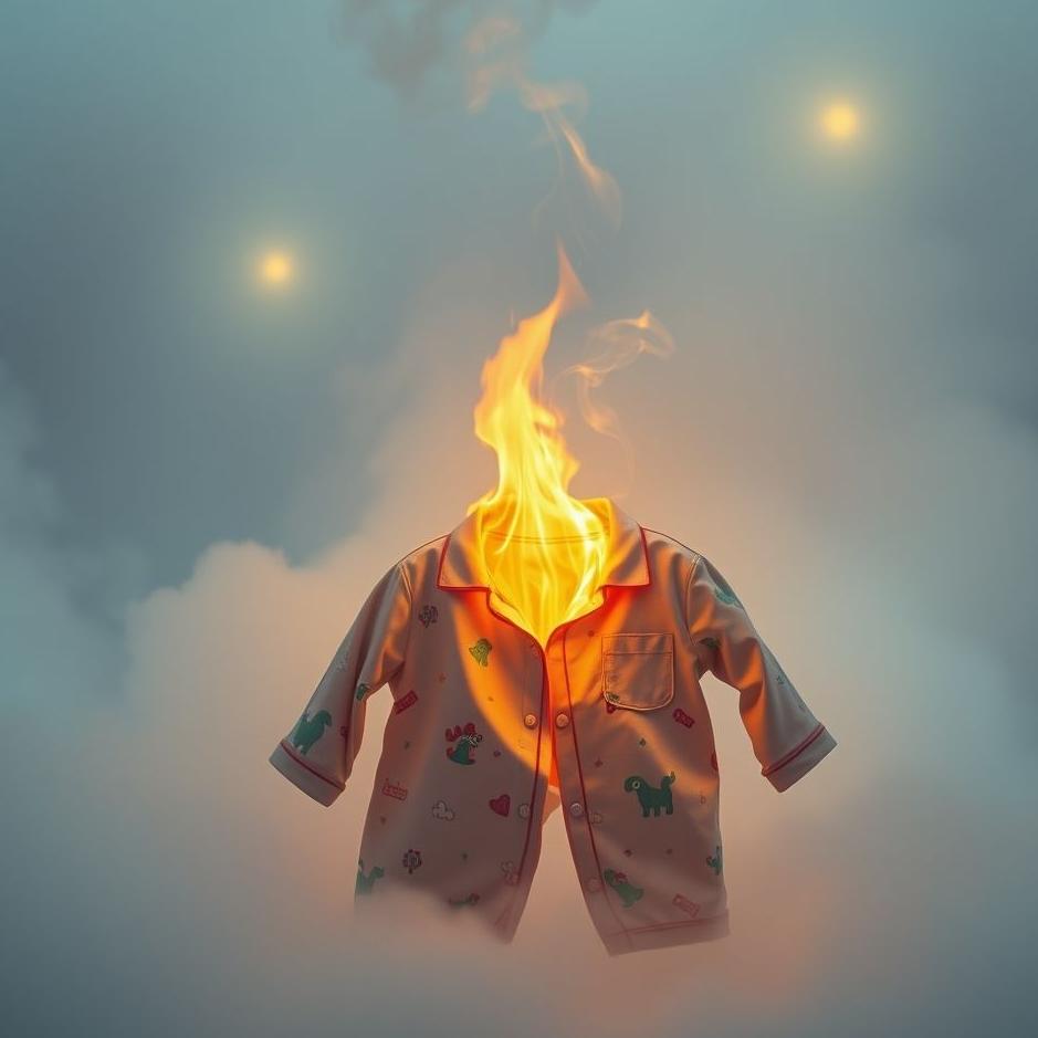 Dream : Burning pajamas in a dream