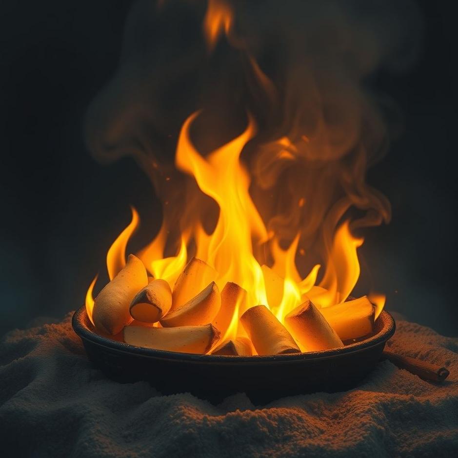 Dream : Burning potatoes in a dream