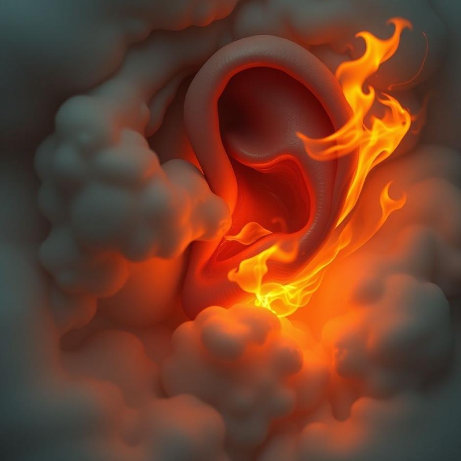 Dream : Burning right ear in a dream