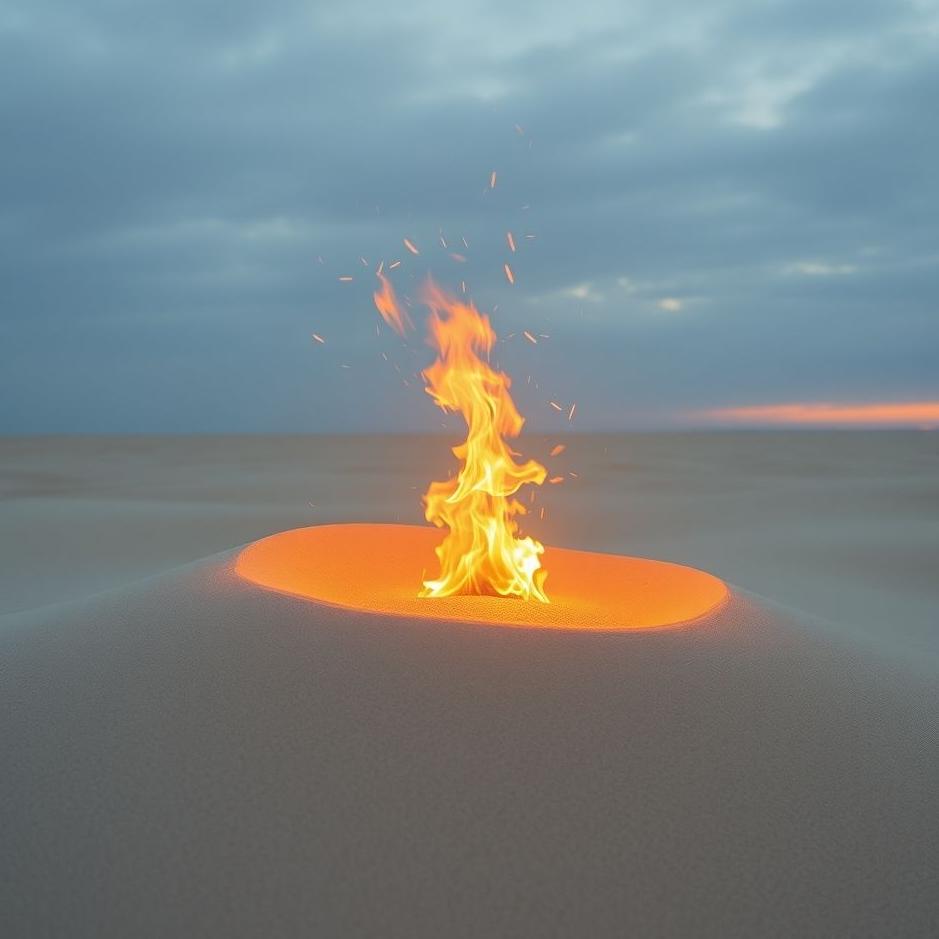 Dream : Burning sand in a dream