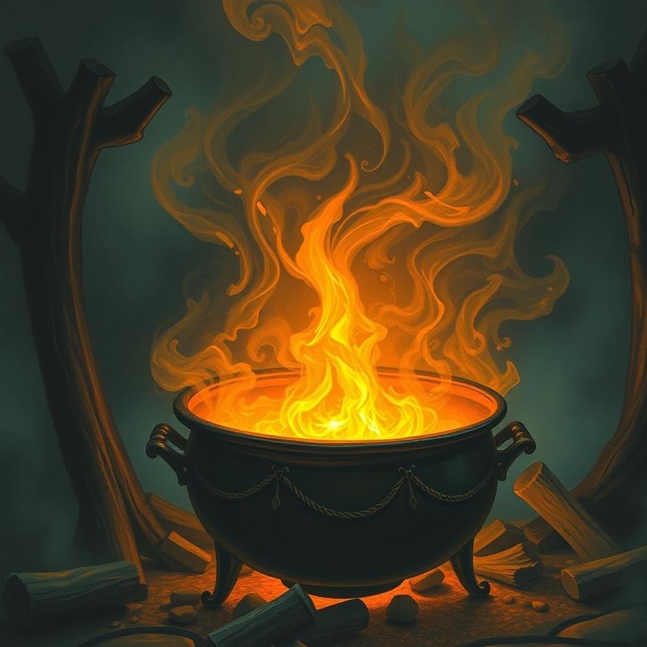 Dream : Burning the bottom of a cauldron in a dream