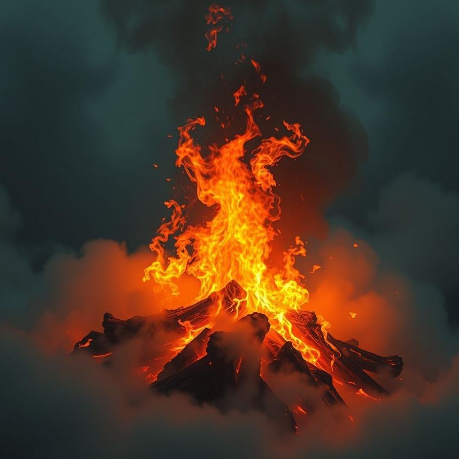 Dream : Burning with vitriol in a dream