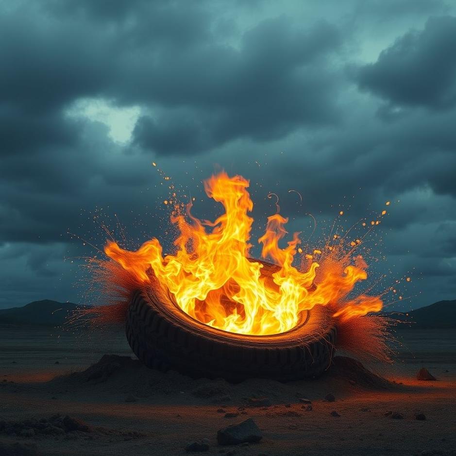 Dream : Bursting a tire in a dream