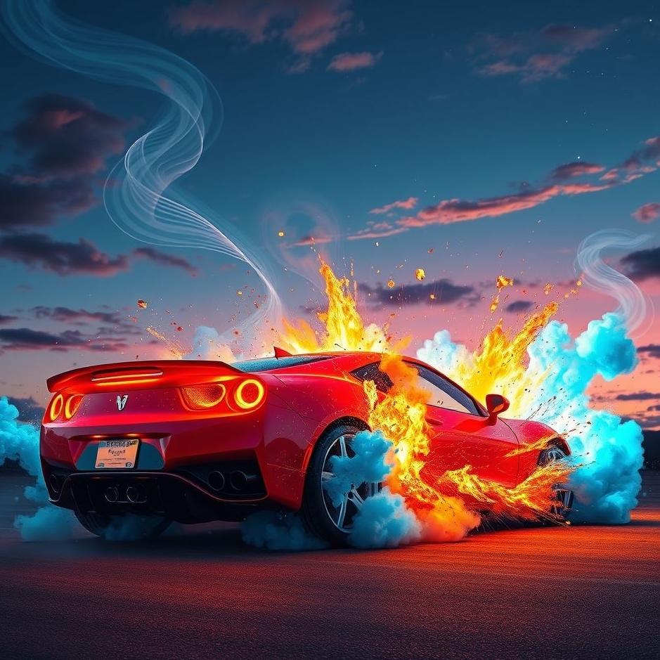 Dream : Bursting the car in the dream