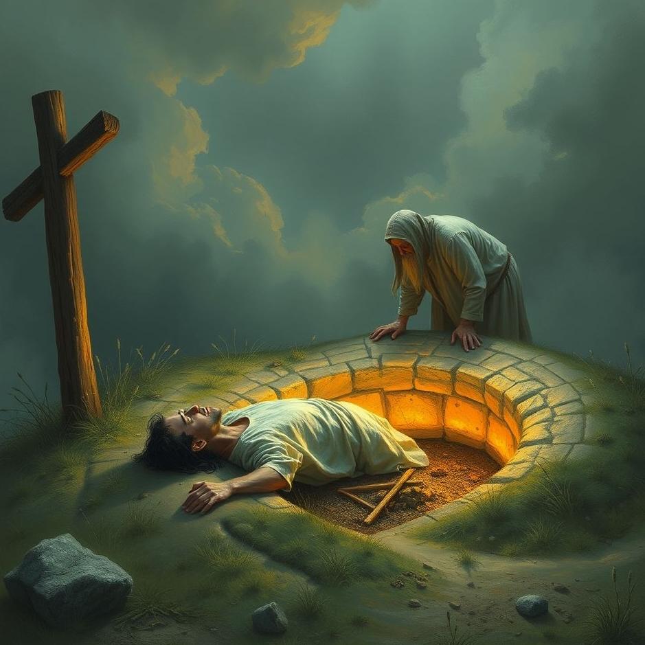 Dream : Burying a man in a grave in a dream