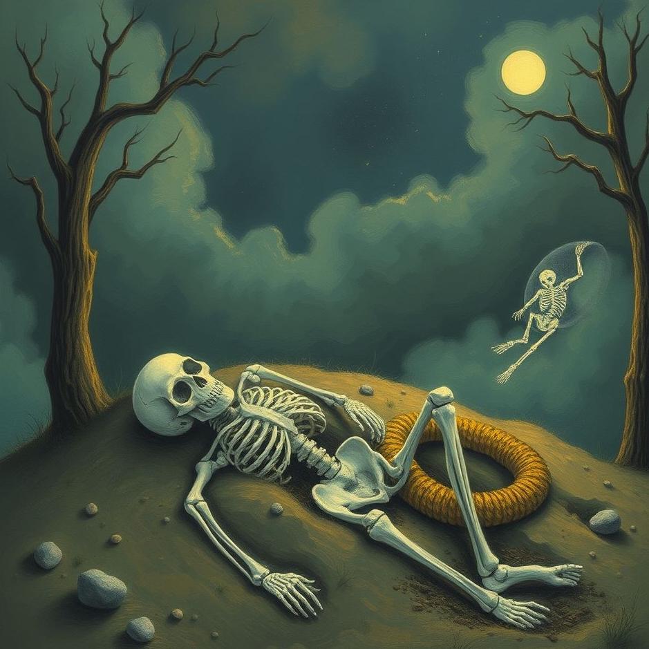 Dream : Burying a skeleton in a dream