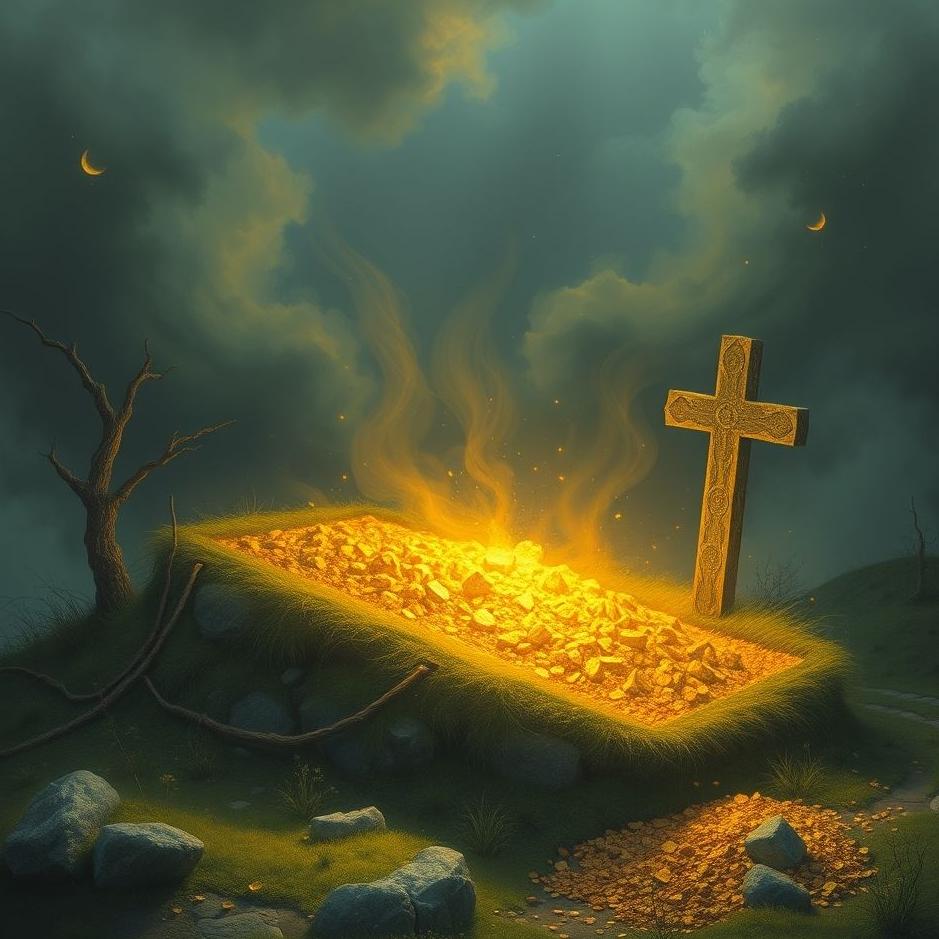 Dream : Burying gold in a grave in a dream