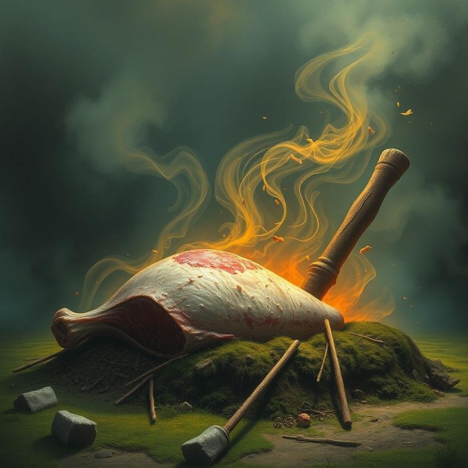 Dream : Burying meat in the ground in a dream