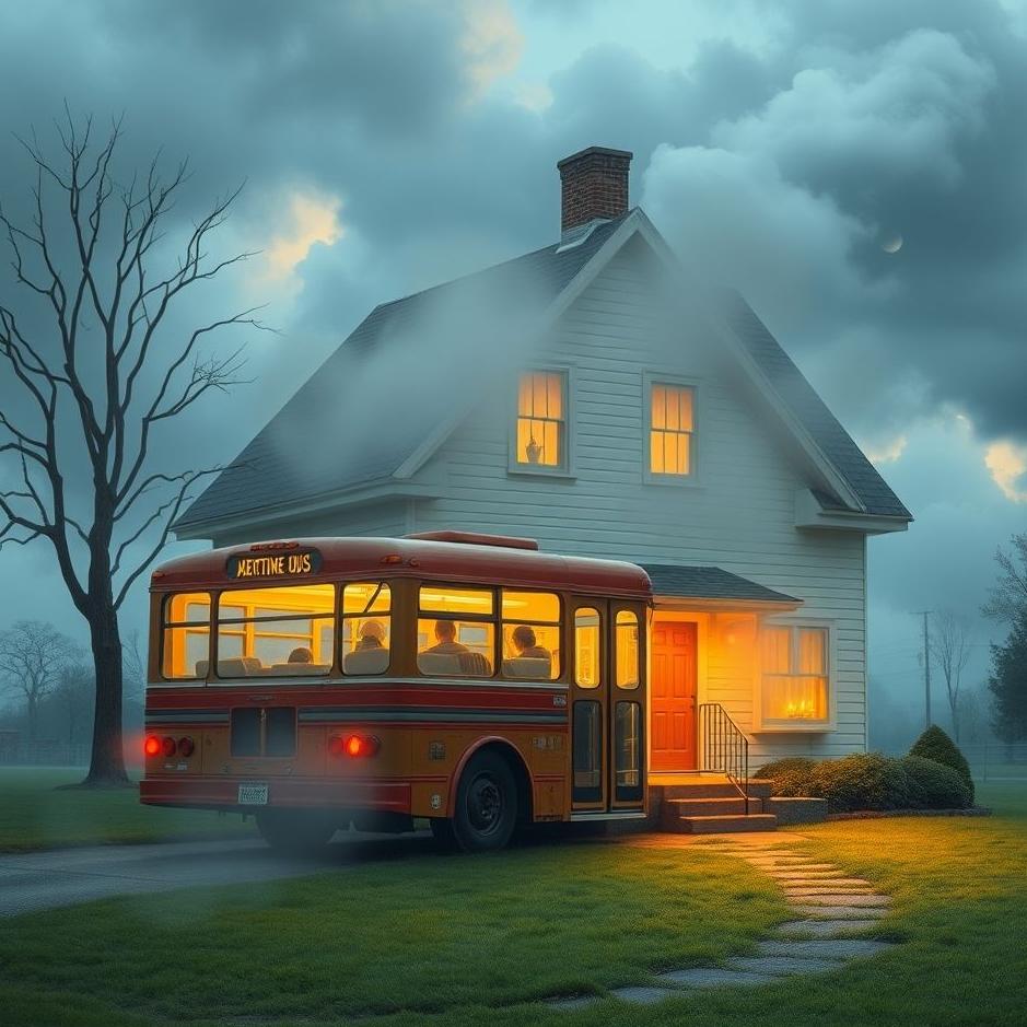Dream : Bus entering a house in a dream