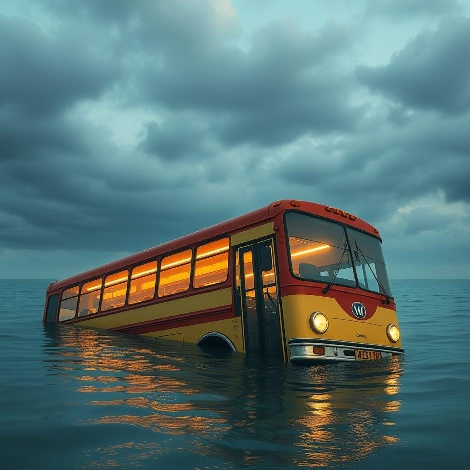 Dream : Bus sinking in a dream