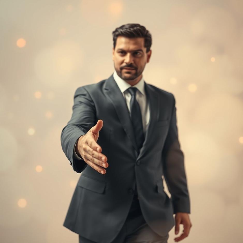 Dream : Businessman shaking hands in a dream