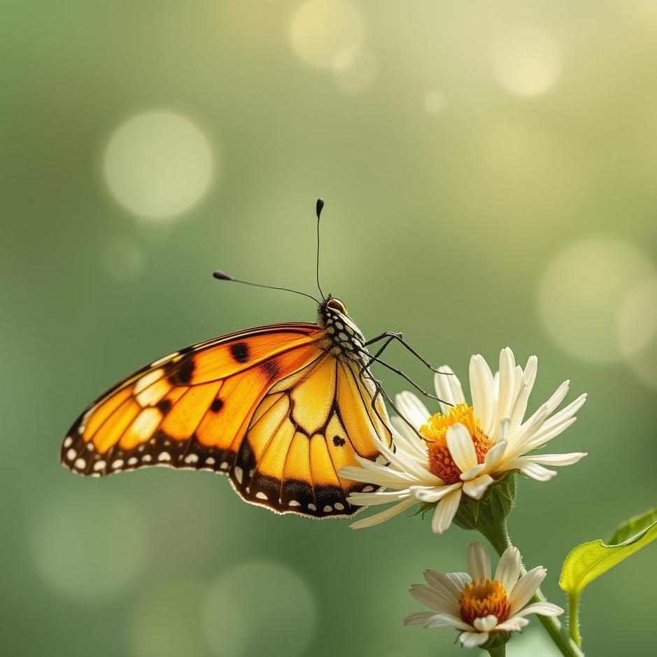 Dream : Butterfly biting in a dream