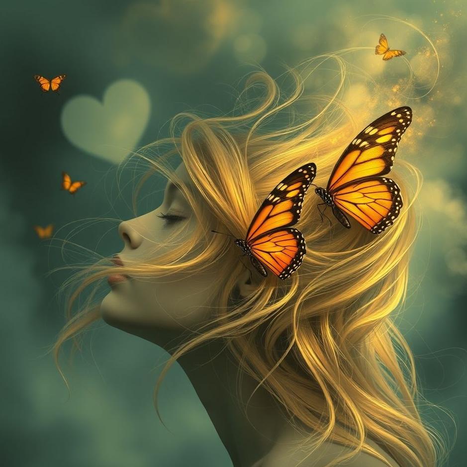 Dream : Butterfly coming out of your hair in a dream