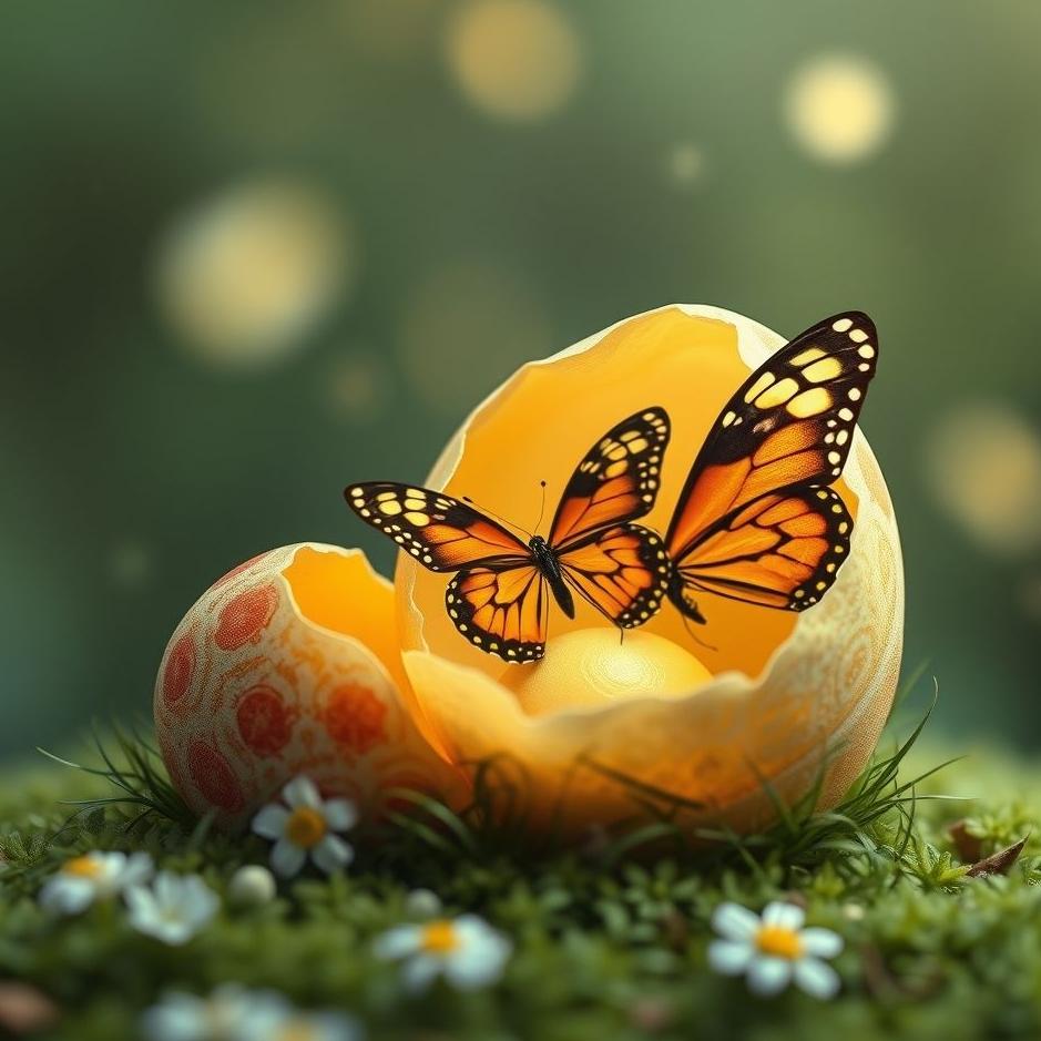 Dream : Butterfly eggs in a dream