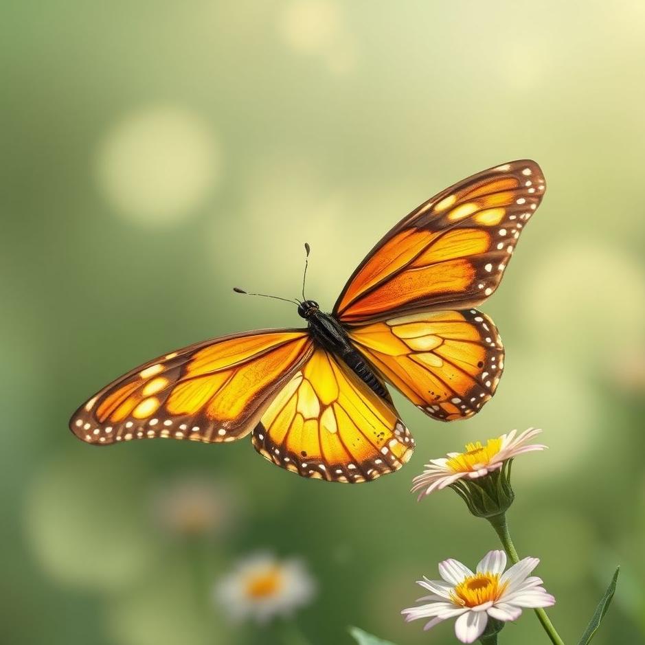 Dream : Butterfly flying in a dream