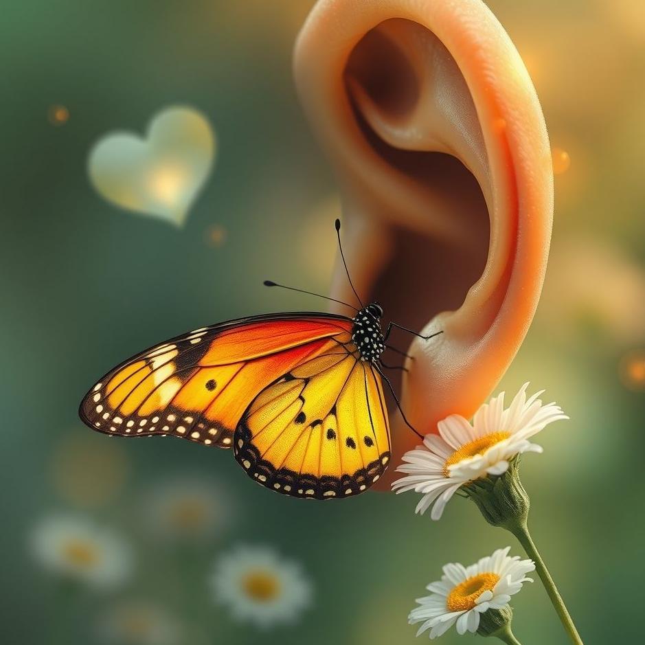 Dream : Butterfly in the ear in a dream