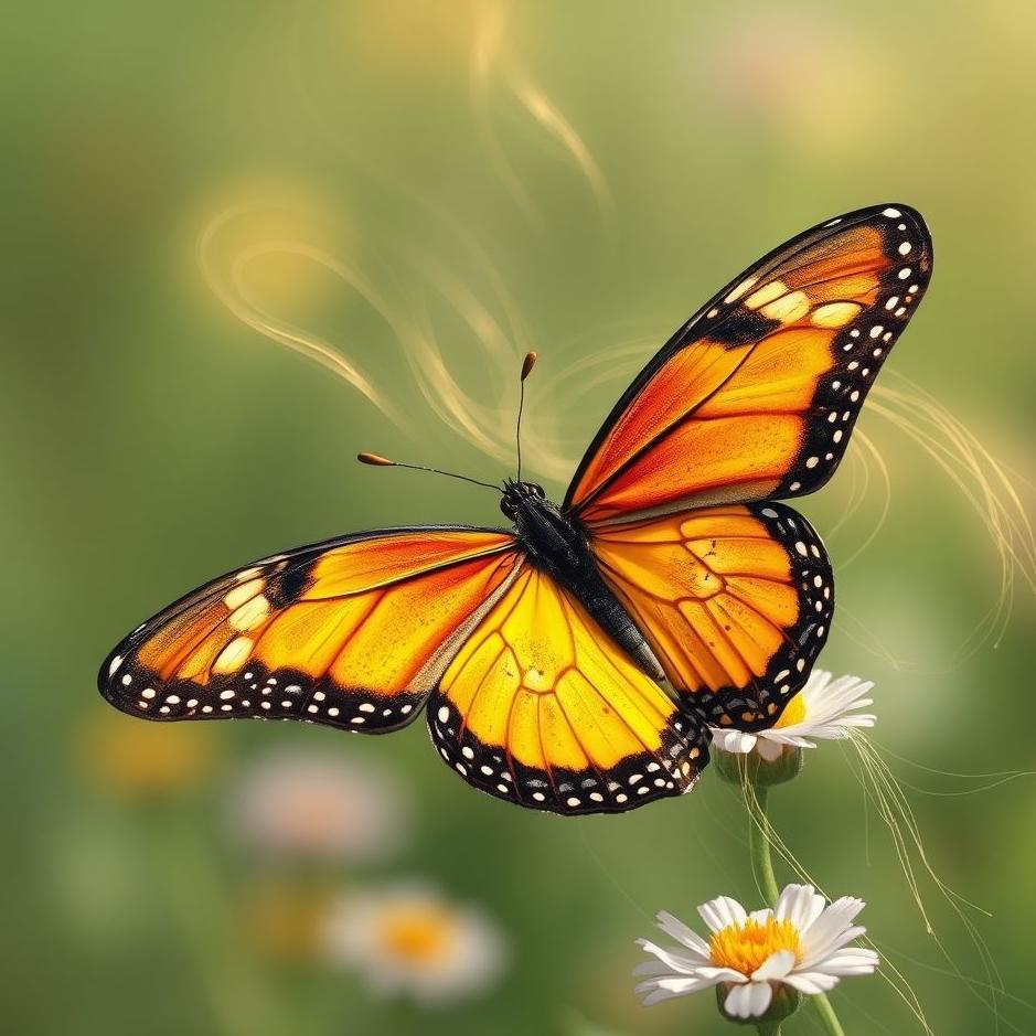 Dream : Butterfly in your hair in a dream