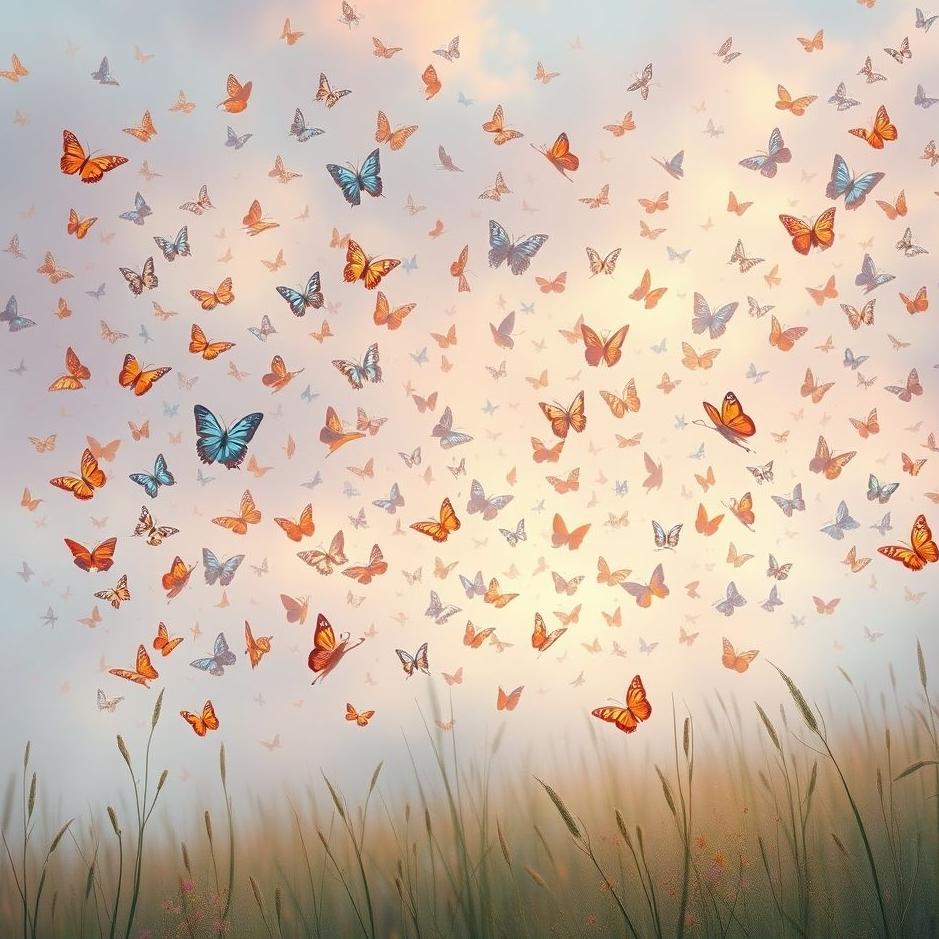 Dream : Butterfly invasion in a dream