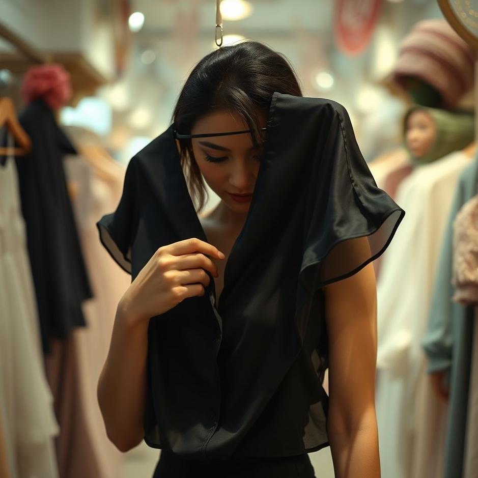 Dream : Buying a black blouse in a dream