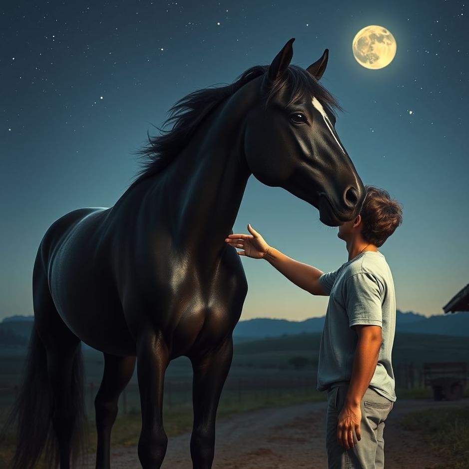 Dream : Buying a black horse in a dream