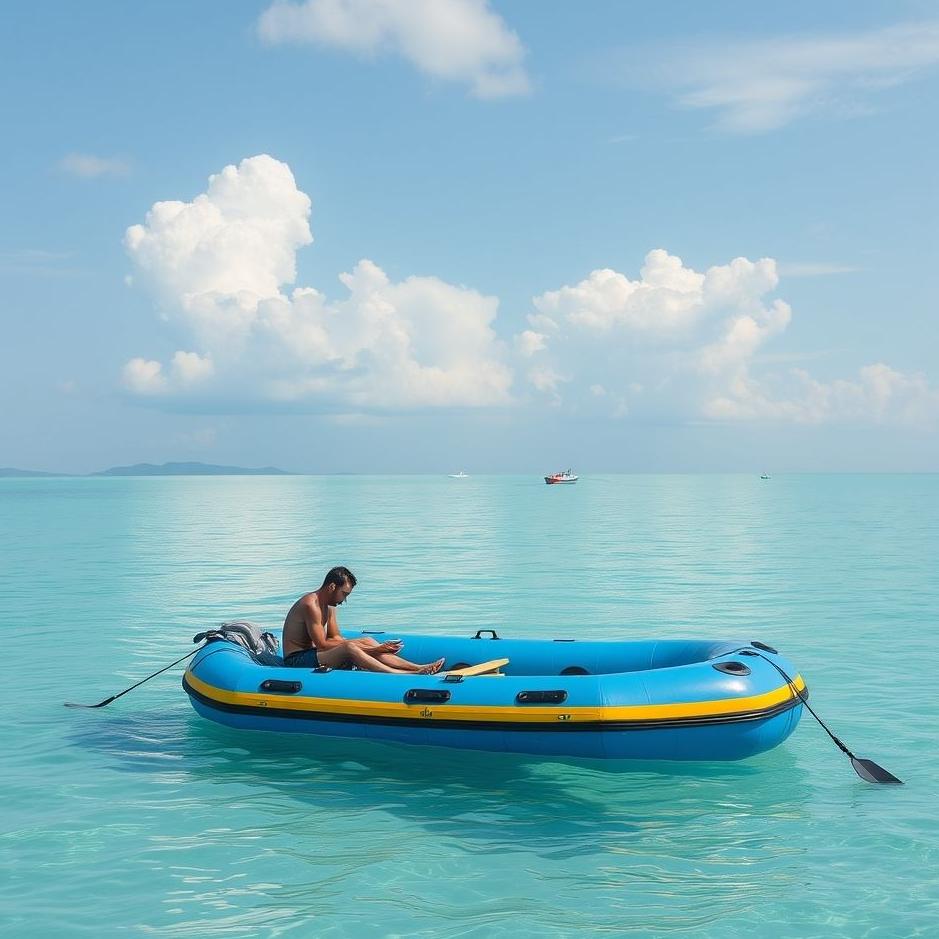 Dream : Buying a blue raft in a dream
