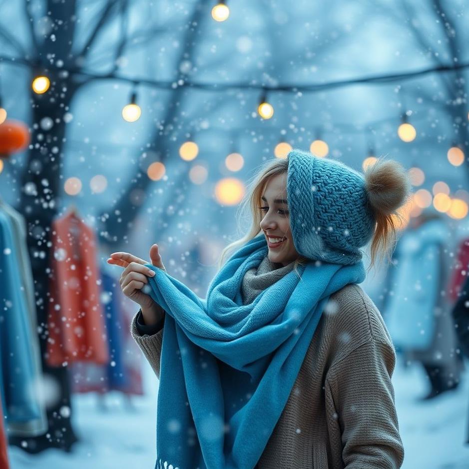 Dream : Buying a blue scarf in a dream