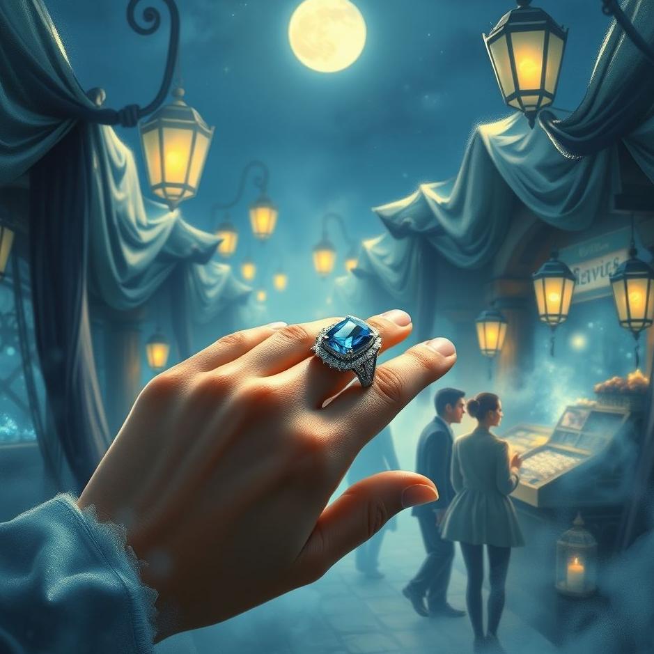 Dream : Buying a blue stone ring in a dream