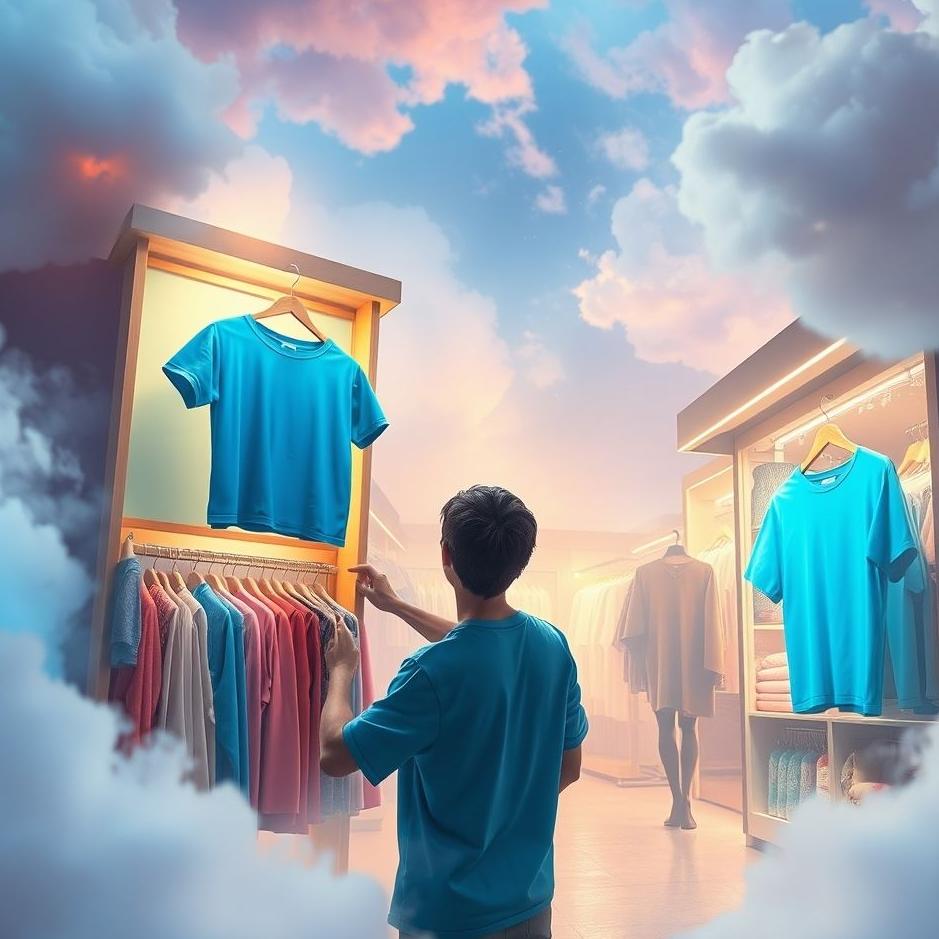 Dream : Buying a blue t-shirt in a dream