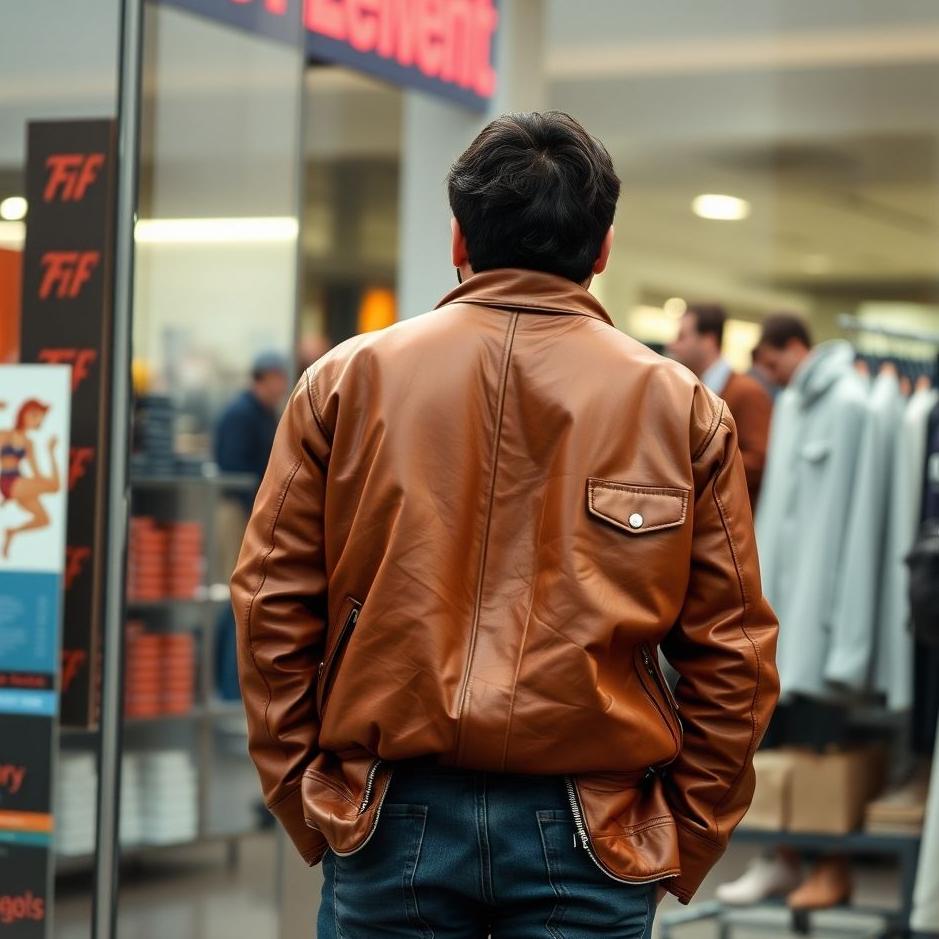 Dream : Buying a brown leather jacket in a dream